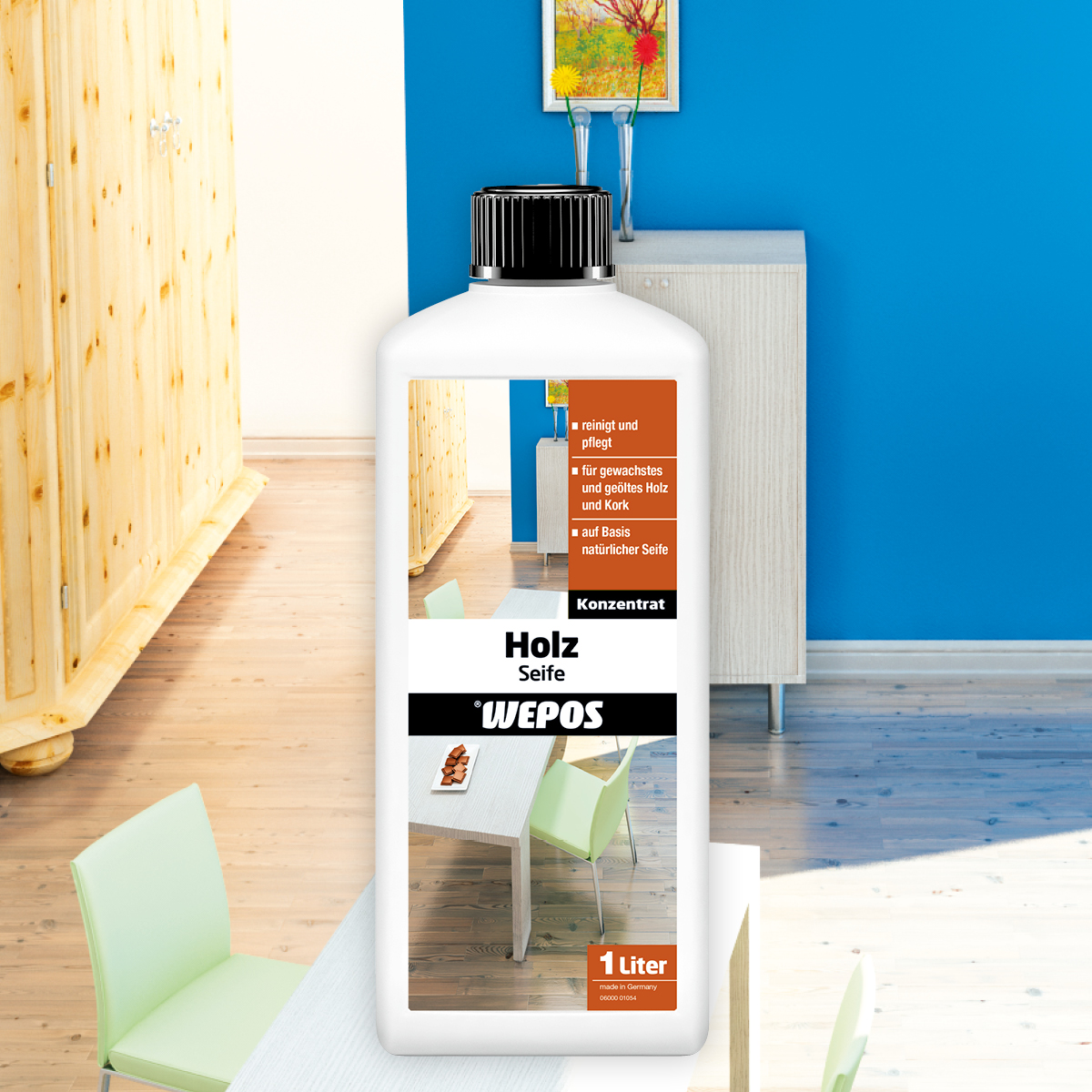 Kunststoffflasche Wepos Holzseife