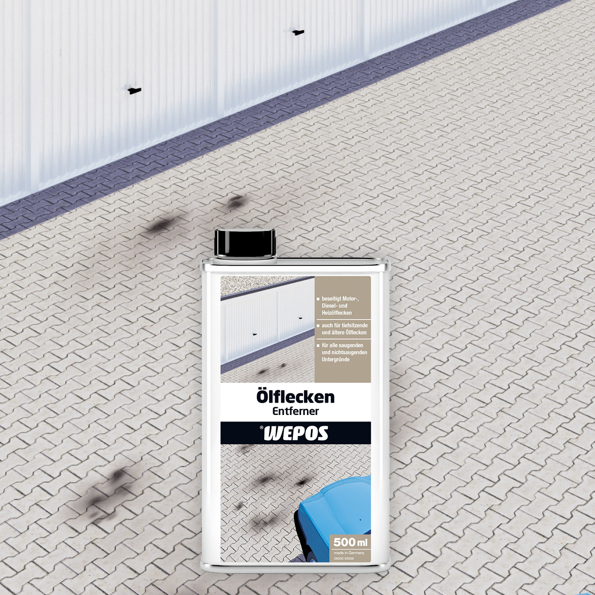 Metallfalsche: Wepos Ölflecken-Entferner