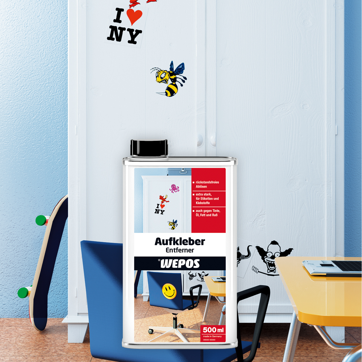 Sticker Remover WEPOS Aufkleber Entferner