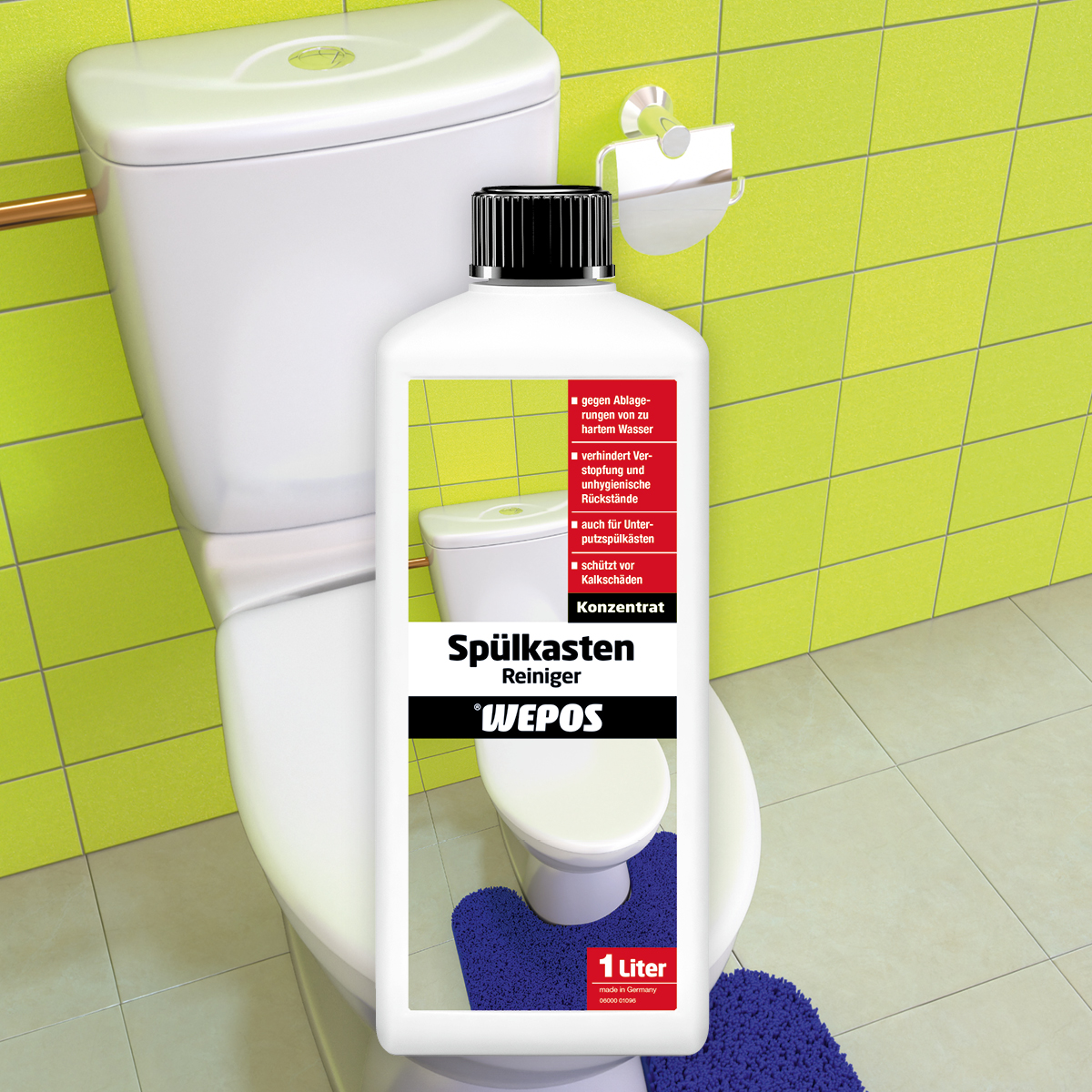 Flushing Cistern Cleaner Kunststoffflasche Wepos Spülkasten Reiniger