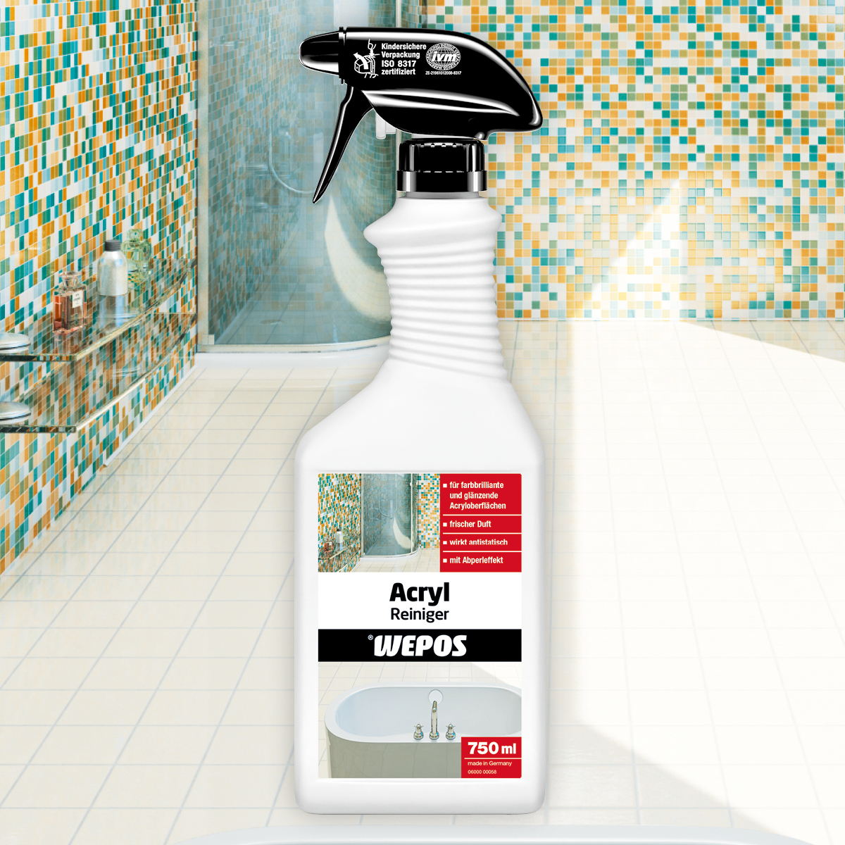 Acrylic Cleaner Sprühflasche: Wepos Acryl Reiniger