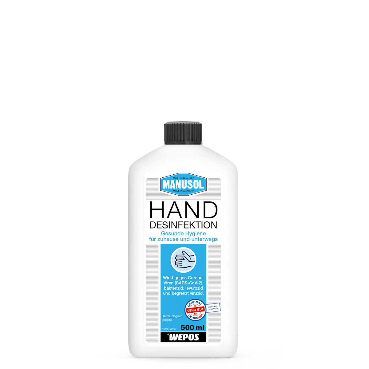 Manusol Hand Desinfektion Flasche: Manusol Handsanitizer