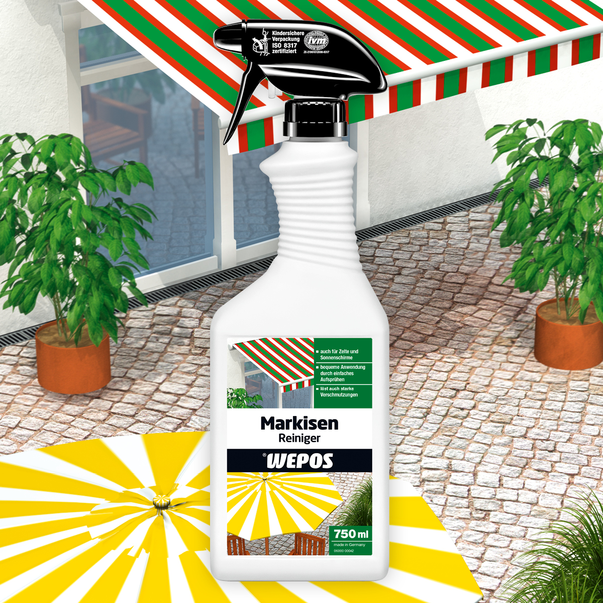 Sprühflasche Wepos Markisen Reiniger