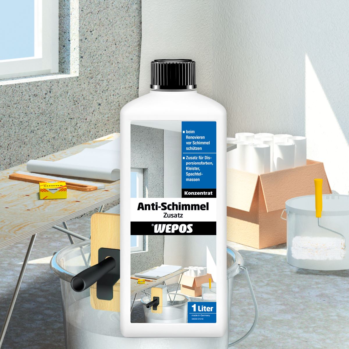 Flasche: Wepos Anti-Schimmel Zusatz
