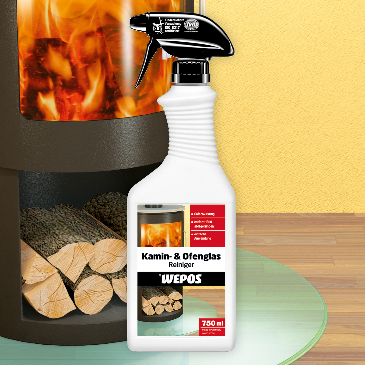 Fireplace & Stove Glass Cleaner